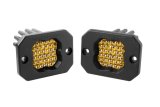 Diode Dynamics Stage Series C1 LED Pod Pro - Yellow Flood Flush ABL (Pair) thumbnail 2