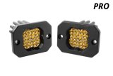 Diode Dynamics Stage Series C1 LED Pod Pro - Yellow Flood Flush ABL (Pair) thumbnail 4