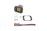 Diode Dynamics Stage Series C1 LED Pod Sport - Yellow Flood Flush ABL Each thumbnail 6