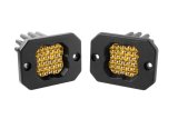 Diode Dynamics Stage Series C1 LED Pod Sport - Yellow Flood Flush ABL (Pair) thumbnail 3