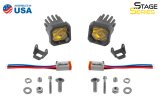 Diode Dynamics Stage Series C1 LED Pod Sport - Yellow Wide Standard ABL (Pair) thumbnail 7