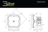 Diode Dynamics 2021 Ford Bronco SS3 LED Ditch Light Kit - Pro White Combo thumbnail 7