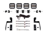 Diode Dynamics Jeep JK SS5 4-Pod CrossLink Grille Lightbar Kit Pro - White Combo thumbnail 2