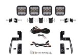 Diode Dynamics Jeep JK SS5 4-Pod CrossLink Grille Lightbar Kit Pro - White Combo thumbnail 3