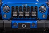 Diode Dynamics Jeep JK SS5 4-Pod CrossLink Grille Lightbar Kit Pro - White Combo thumbnail 6