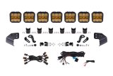 Diode Dynamics Bronco SS5 Pro CrossLink Windshield - Yellow Combo Lightbar Kit thumbnail 1