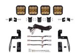 Diode Dynamics Jeep JK SS5 4-Pod CrossLink Grille Lightbar Kit Sport - Yellow Combo thumbnail 2