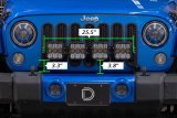 Diode Dynamics Jeep JK SS5 4-Pod CrossLink Grille Lightbar Kit Sport - Yellow Combo thumbnail 4