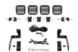 Diode Dynamics Jeep JK SS5 4-Pod CrossLink Grille Lightbar Kit Sport - White Combo thumbnail 1