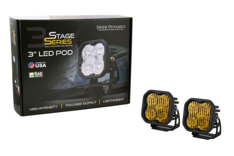 Diode Dynamics SS3 Pro ABL - Yellow Flood Standard (Pair) thumbnail 6