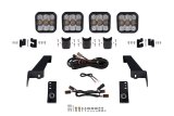 Diode Dynamics Jeep JL SS5 4-Pod CrossLink Grille Lightbar Kit Pro - White Combo thumbnail 1