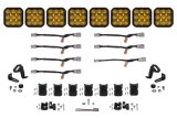 Diode Dynamics SS5 Pro Universal CrossLink 8-Pod Lightbar - Yellow Driving thumbnail 1