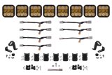 Diode Dynamics SS5 Pro Universal CrossLink 8-Pod Lightbar - Yellow Combo thumbnail 1