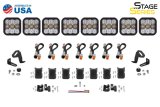 Diode Dynamics SS5 Sport Universal CrossLink 8-Pod Lightbar - Yellow Driving thumbnail 6