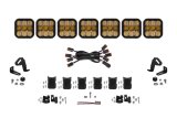 Diode Dynamics SS5 Pro Universal CrossLink 7-Pod Lightbar - Yellow Combo thumbnail 2
