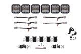 Diode Dynamics SS5 Pro Universal CrossLink 6-Pod Lightbar - White Combo thumbnail 1