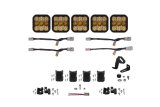 Diode Dynamics SS5 Pro Universal CrossLink 5-Pod Lightbar - Yellow Combo thumbnail 1