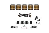 Diode Dynamics SS5 Pro Universal CrossLink 5-Pod Lightbar - Yellow Combo thumbnail 2