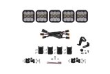 Diode Dynamics SS5 Pro Universal CrossLink 5-Pod Lightbar - White Combo thumbnail 2