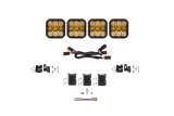 Diode Dynamics SS5 Sport Universal CrossLink 4-Pod Lightbar - Yellow Combo thumbnail 1