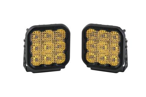 Diode Dynamics SS5 LED Pod Pro - Yellow Flood (Pair) thumbnail 1