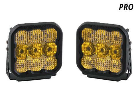 Diode Dynamics SS5 LED Pod Pro - Yellow Flood (Pair) thumbnail 5