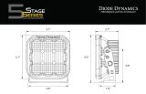 Diode Dynamics SS5 LED Pod Pro - Yellow Spot (Pair) thumbnail 9