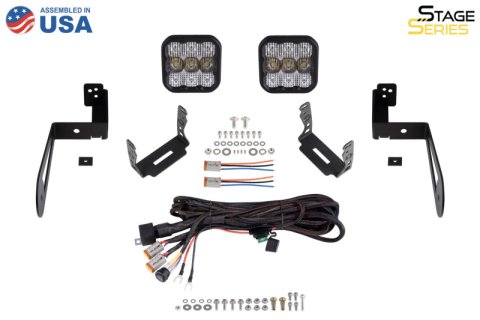 Diode Dynamics 07-18 Jeep JK Wrangler SS5 Bumper LED Pod Light Kit - Sport Yellow Combo thumbnail 8