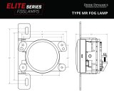 Diode Dynamics Elite Series Type MR Fog Lamps - Yellow (Pair) thumbnail 3