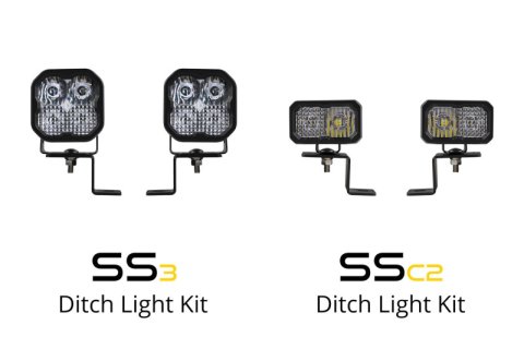 Diode Dynamics 21-22 Ford F-150 SS3 Stage Series Backlit Ditch Light Kit Sport - White Combo thumbnail 9