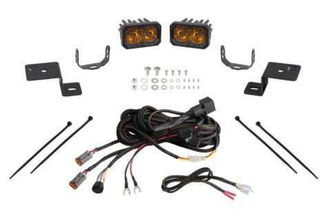 Diode Dynamics 21-22 Ford F-150 SSC2 Stage Series Backlit Ditch Light Kit - Sport Yellow Combo thumbnail 1
