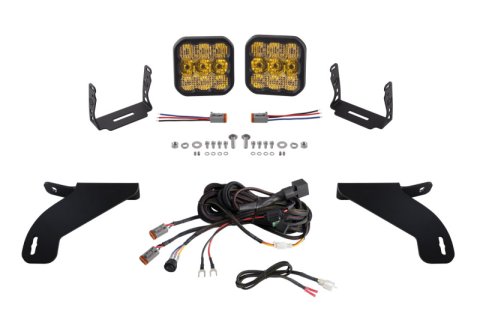 Diode Dynamics 21-22 Ford F-150 SS5 Bumper LED Pod Light Kit - Sport Yellow Combo thumbnail 2