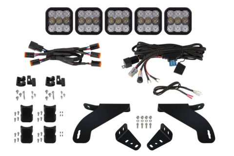 Diode Dynamics 21-22 Ford F-150 SS5 Grille CrossLink Lightbar Kit- Pro White Combo thumbnail 5
