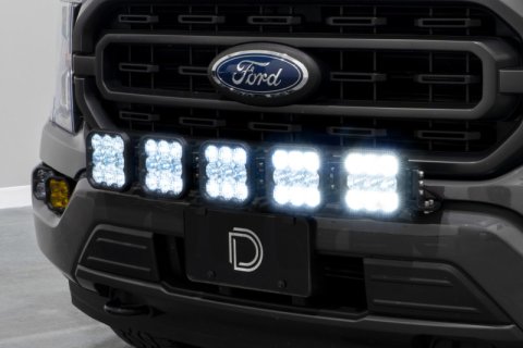 Diode Dynamics 21-22 Ford F-150 SS5 Grille CrossLink Lightbar Kit- Pro White Combo thumbnail 9