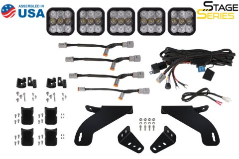 Diode Dynamics 21-22 Ford F-150 SS5 Grille Mount Bracket Kit thumbnail 6