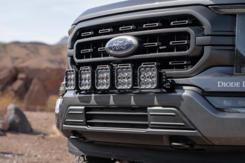 Diode Dynamics 21-22 Ford F-150 SS5 Grille Mount Bracket Kit thumbnail 9