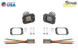 Diode Dynamics Stage Series C1R - White Flood Flush Mount LED Pod (Pair) thumbnail 5