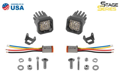 Diode Dynamics Stage Series C1R - White Flood Standard LED Pod (Pair) thumbnail 1