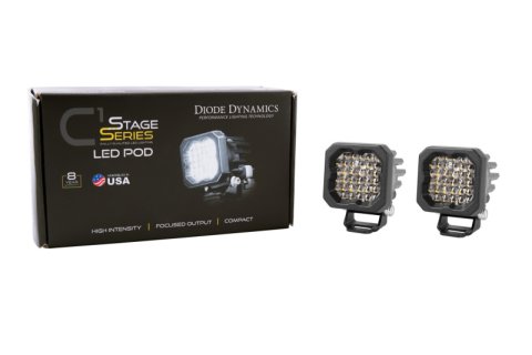 Diode Dynamics Stage Series C1R - White Flood Standard LED Pod (Pair) thumbnail 2