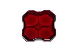 Diode Dynamics Stage Series Rock Lights - Red Clear Lens thumbnail 1