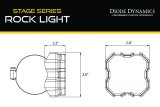 Diode Dynamics Stage Series Rock Light Tube Mount Adapter Kit (one) thumbnail 3
