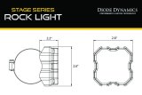Diode Dynamics Stage Series Rock Light Tube Mount Adapter Kit (one) thumbnail 7