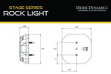 Diode Dynamics Stage Series Rock Light Surface Mount Adapter Kit (one) thumbnail 3