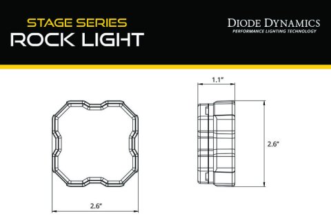 Diode Dynamics Stage Series Rock Light Magnet Mount Adapter Kit (one) thumbnail 8