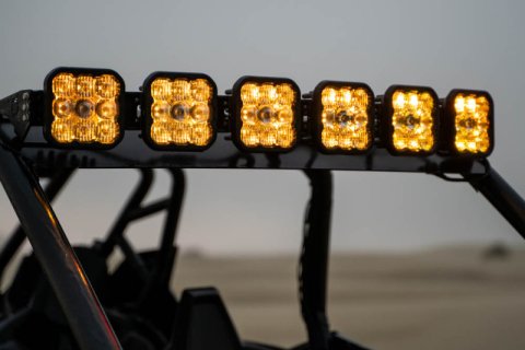 Diode Dynamics 20-Present Polaris RZR SS5 Sport CrossLink Roof - Yellow Combo Lightbar Kit thumbnail 8