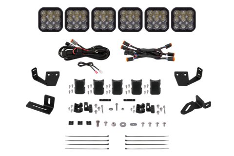 Diode Dynamics Prinsu/Sherpa Roof Racks- SS5 6-Pod CrossLink Mounting Kit - Pro White Driving thumbnail 2