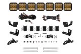 Diode Dynamics Prinsu/Sherpa Roof Racks- SS5 7-Pod CrossLink Mounting Kit - Sport Yellow Combo thumbnail 1