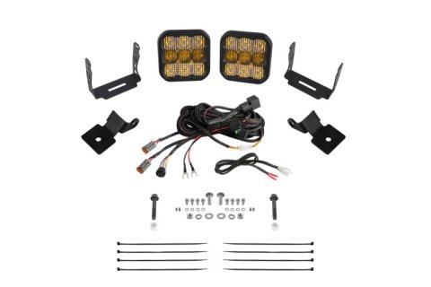 Diode Dynamics 14-18 Polaris RZR XP Stage Series SS5 A-Pillar Pod Kit - Sport Yellow Combo thumbnail 1