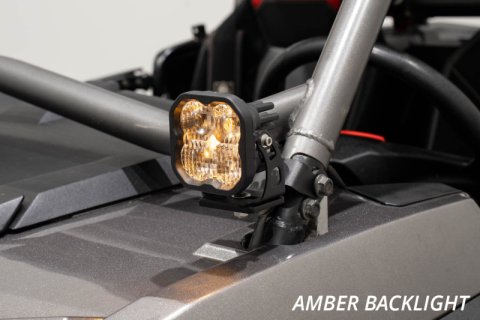 Diode Dynamics 14-18 Polaris RZR XP Stage Series SS5 A-Pillar Pod Kit - Pro Yellow Combo thumbnail 4