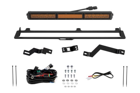 Diode Dynamics 2022+ Toyota Tundra TRD Pro Grille Light Bar Kit - Amber Combo thumbnail 1